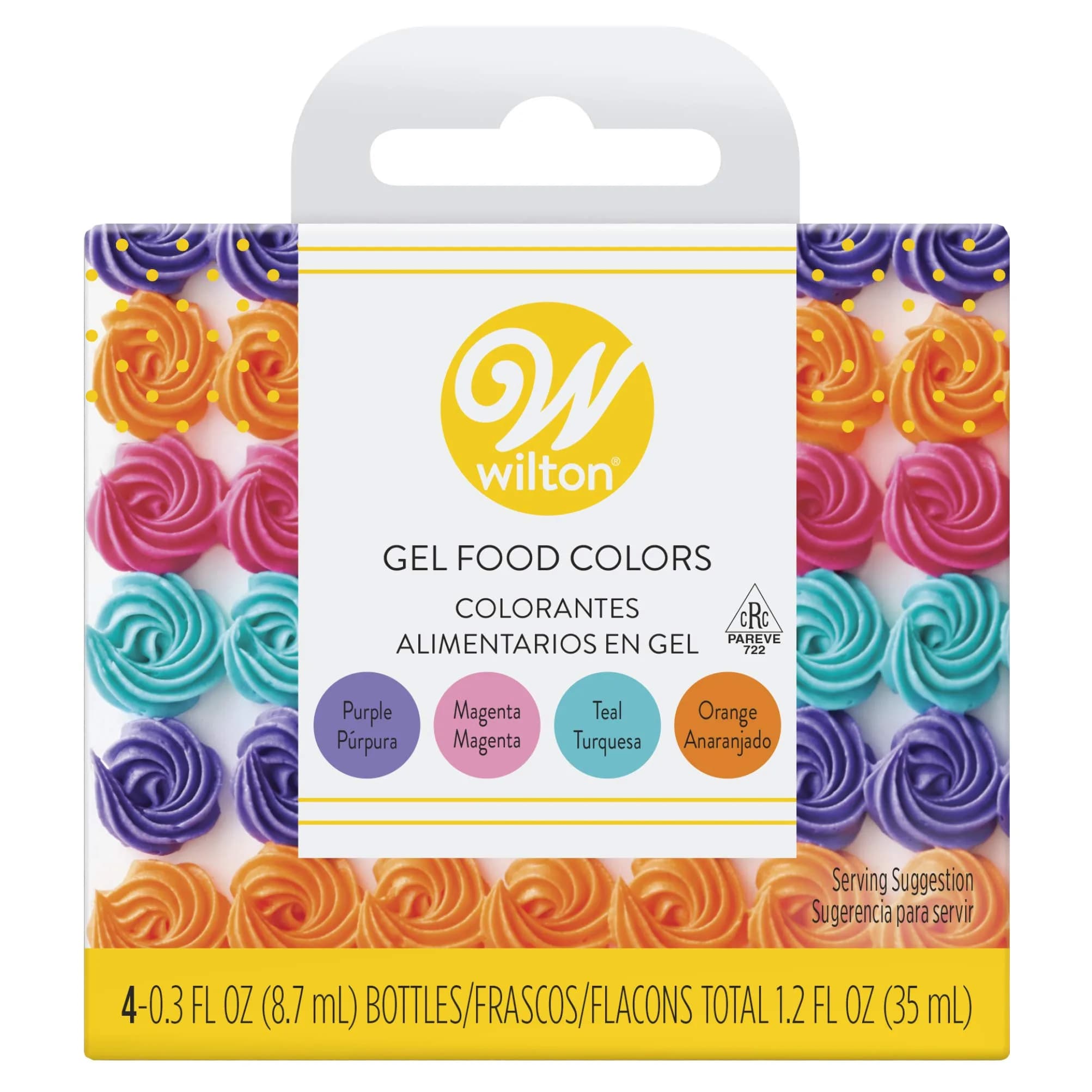 Wilton Neon Gel Food Color Set - 4 Vibrant Neon Shades for Baking & Decorating - main product image