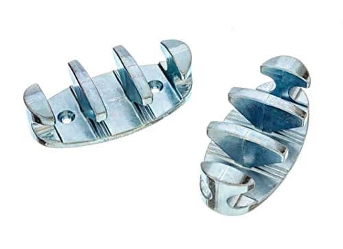 Attwood Zig Zag 4-inch Zinc Plated Rope Cleat | 10.2 cm (4 inch) Boat Deck Fitting thumbnail 1