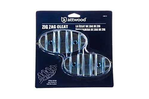 Attwood Zig Zag 4-inch Zinc Plated Rope Cleat | 10.2 cm (4 inch) Boat Deck Fitting thumbnail 4