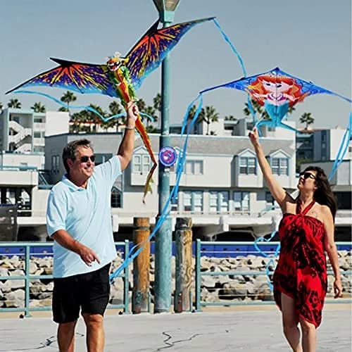 WindNSun Rainforest Nylon Kite, Macaw, 60 Inches Wide | Durable Fiberglass & Ripstop Nylon thumbnail 6