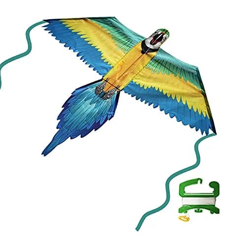WindNSun Rainforest Nylon Kite, Macaw, 60 Inches Wide | Durable Fiberglass & Ripstop Nylon thumbnail 3