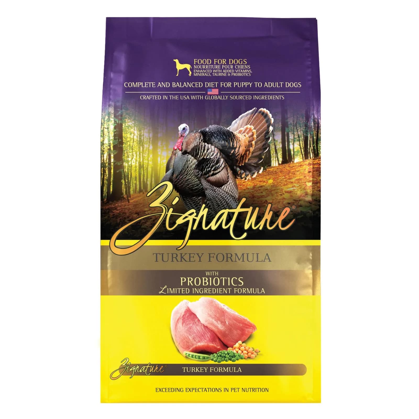 Zignature Turkey Limited Ingredient Formula Dry Dog Food 4lb | Supports Gut & Sensitive Stomachs