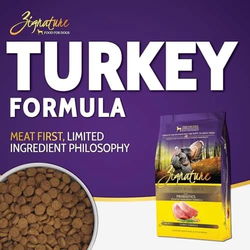Zignature Turkey Limited Ingredient Formula Dry Dog Food 4lb | Supports Gut & Sensitive Stomachs thumbnail 2