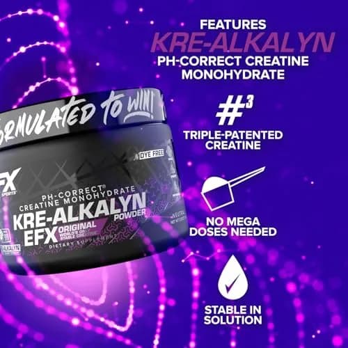 EFX Sports Kre-Alkalyn EFX Powder | pH Correct Creatine Monohydrate | Muscle & Strength | 66 Servings (Unflavored) thumbnail 4