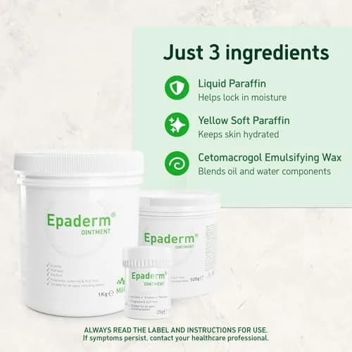 Epaderm Ointment 1000g | Fragrance-Free Moisturizer for Dry Skin, Suitable for All Ages thumbnail 5