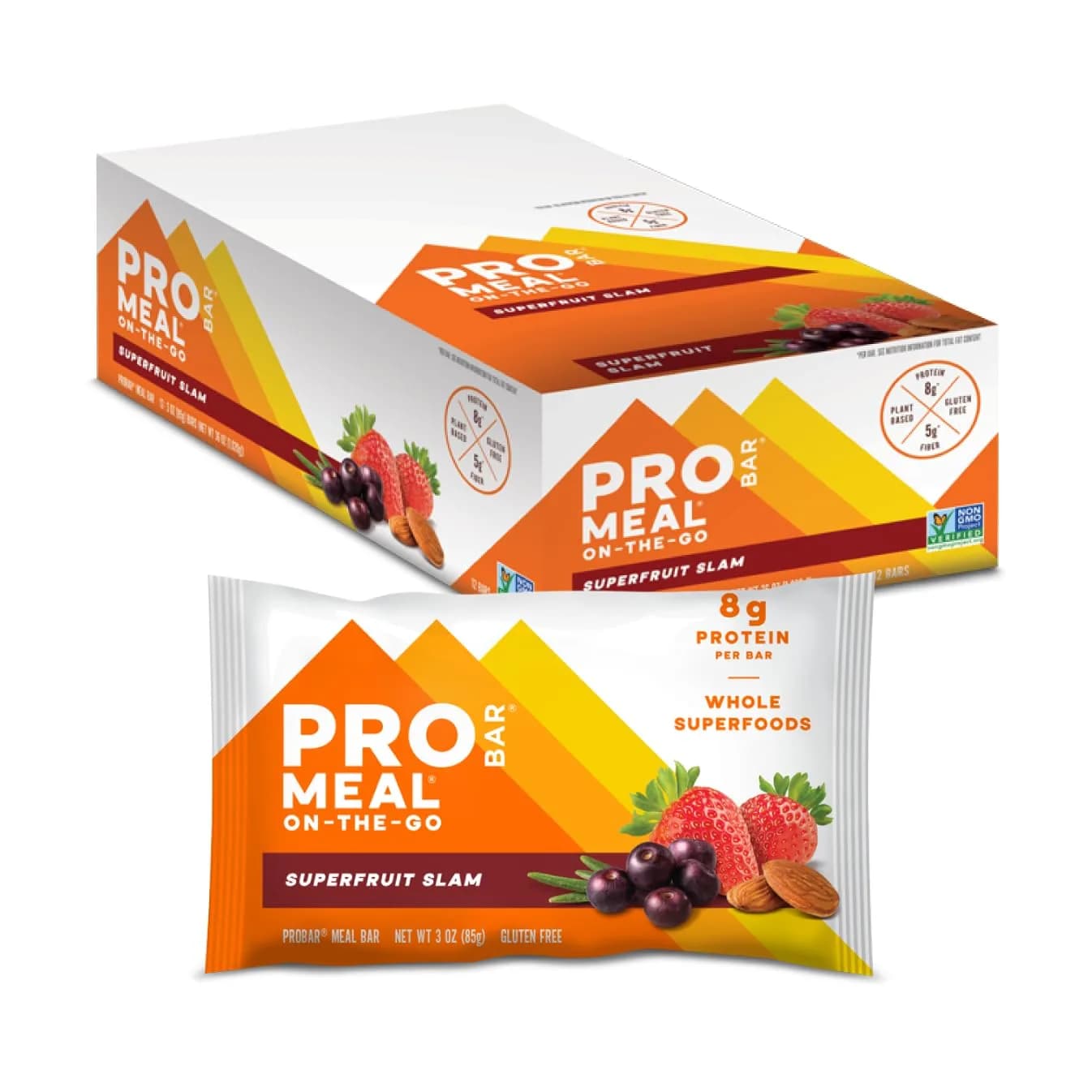 PROBAR MEAL Bar – Plant Based Meal Replacement with Whole Food Ingredients, Vegan, Gluten Free, 36 oz (1.02 kg) | On-the-Go Energy
