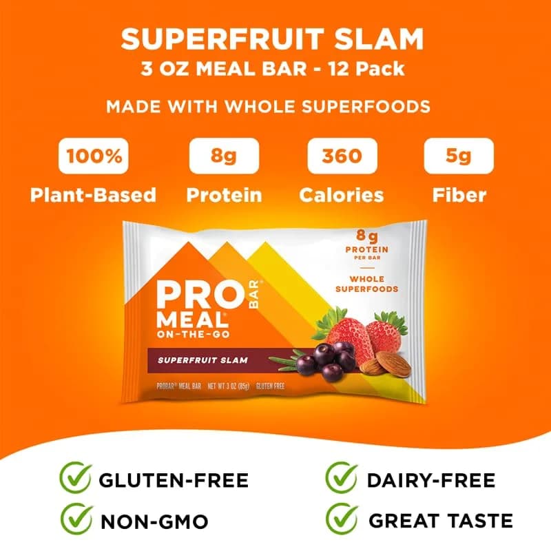 PROBAR MEAL Bar – Plant Based Meal Replacement with Whole Food Ingredients, Vegan, Gluten Free, 36 oz (1.02 kg) | On-the-Go Energy thumbnail 5