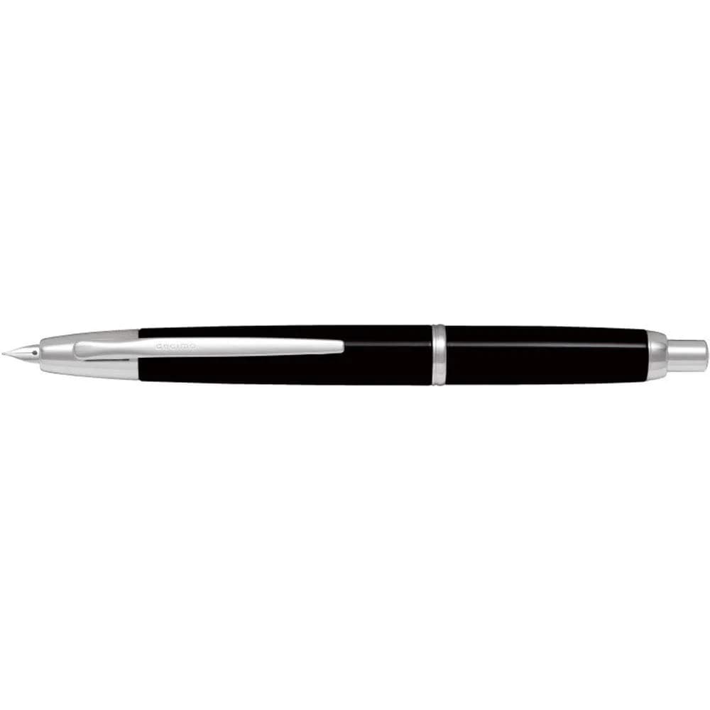 Pilot Fountain Pen Capless Decimo EF-Nib 1 Count | Elegant Black Body, USA Import