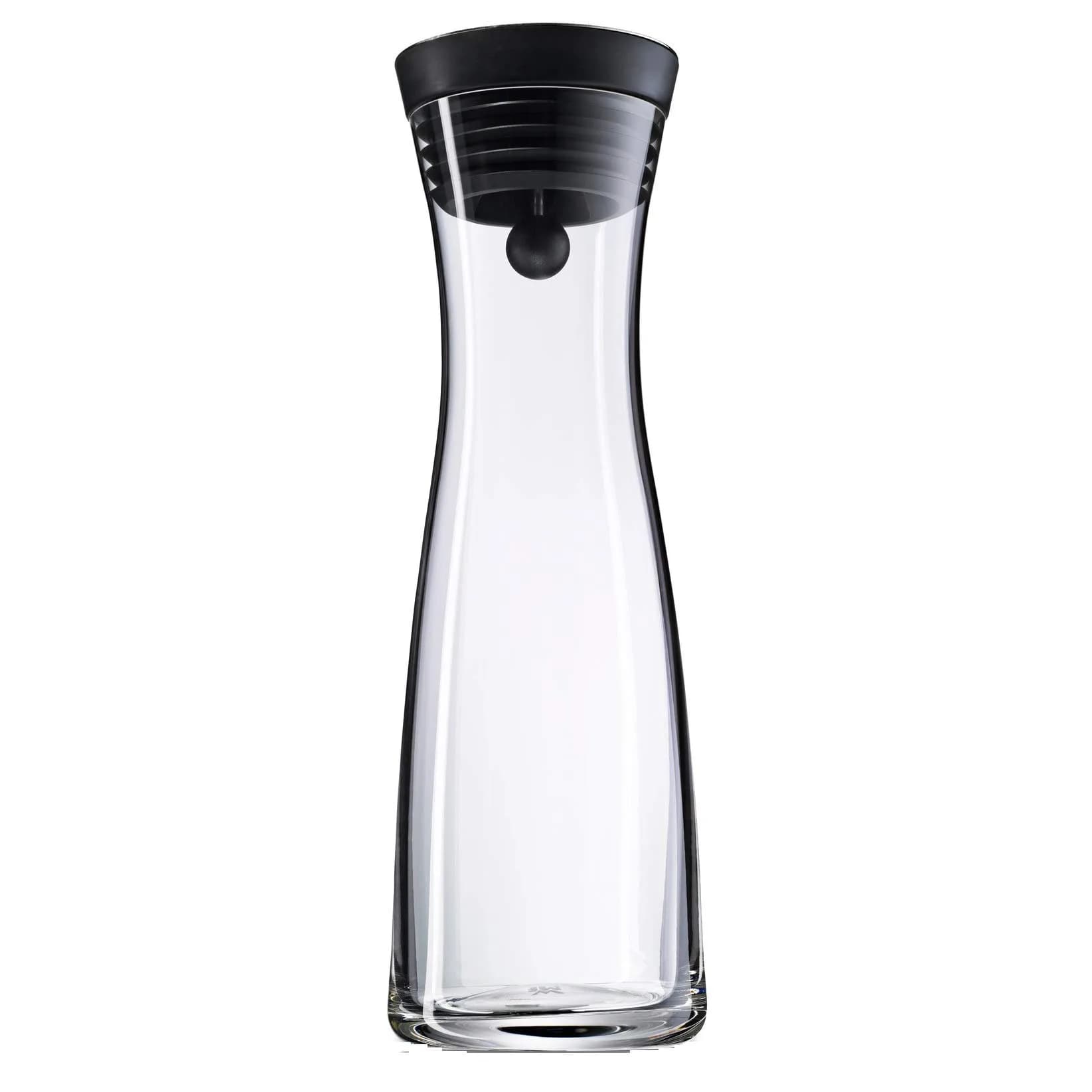 WMF Basic Water Decanter 1L (33.8 Fl Oz) | Automatic Tilt Stopper for Bartending — Silver
