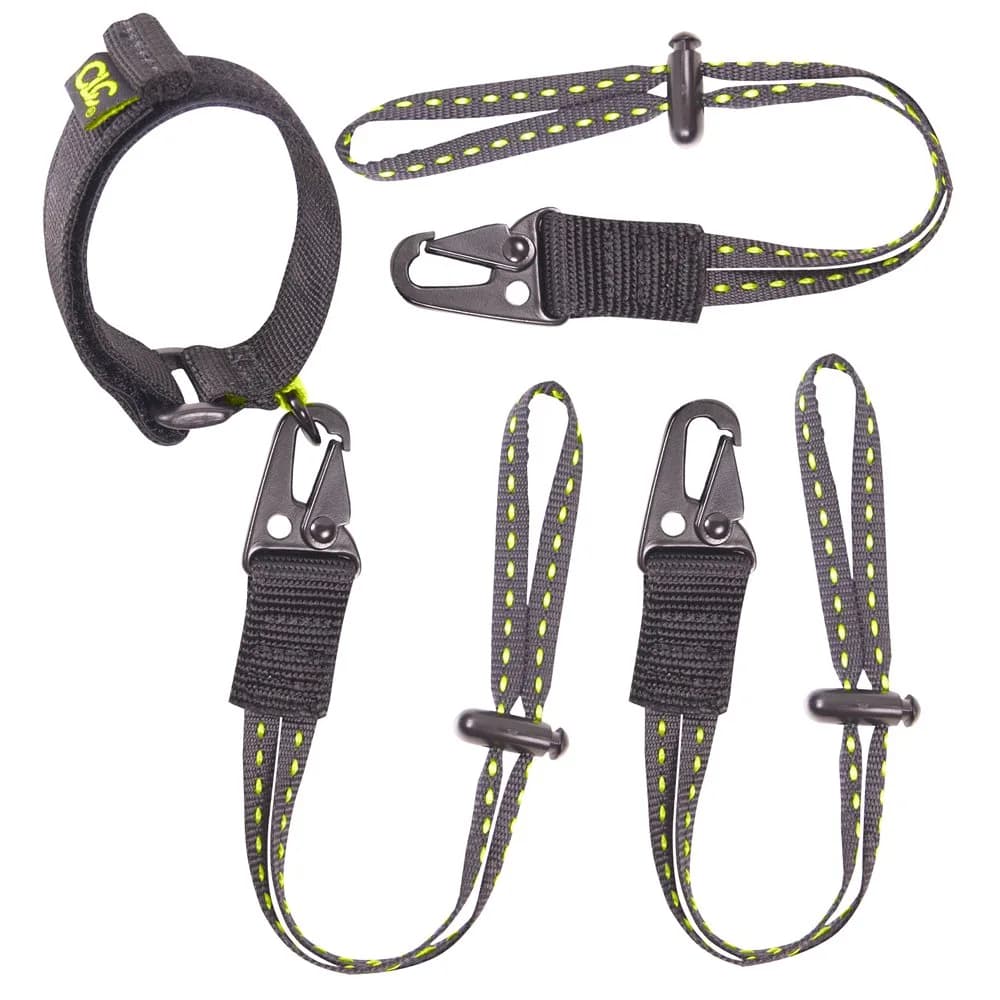 Custom Leathercraft 1027 39-56 Inch 2 Carabineer Lanyard | Heavy Duty Tool Restraint — Multicolor