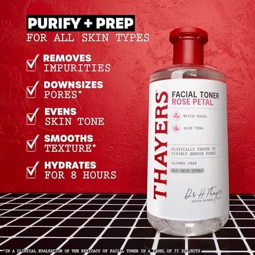 Thayers Alcohol-Free Rose Petal Witch Hazel Toner 12oz | Soothing, Hydrating, All Skin Types thumbnail 3
