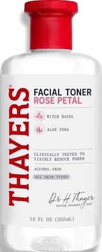 THAYERS Alcohol-Free Lavender Witch Hazel Facial Toner with Aloe Vera 355ml (12 Fl Oz) | Dermatologist Tested & Vegan — Rose