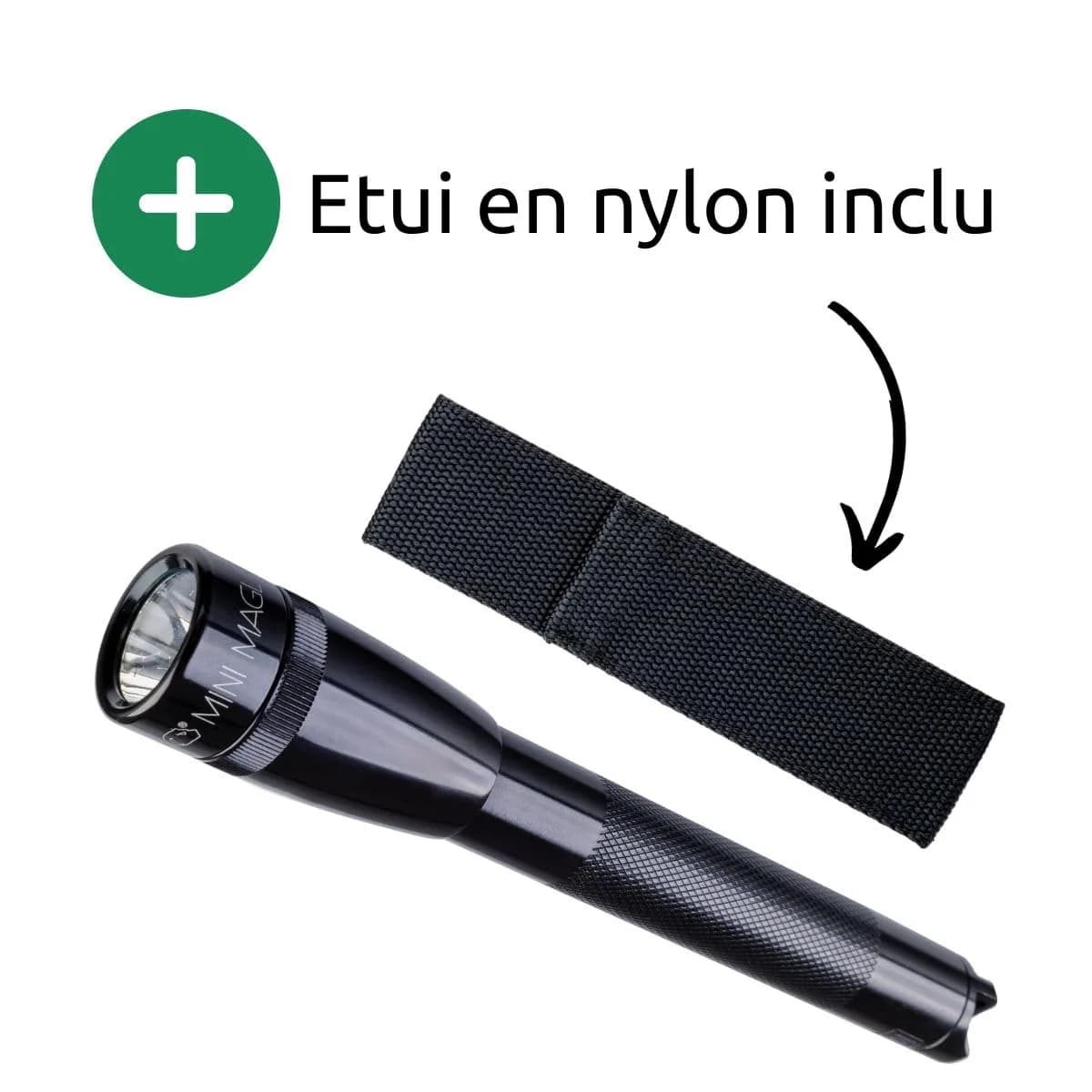 Maglite Mini PRO+ LED 2-Cell AA Flashlight with Holster, Black | 351 Lumens, 167.8mm (6.6 inches) - view 6
