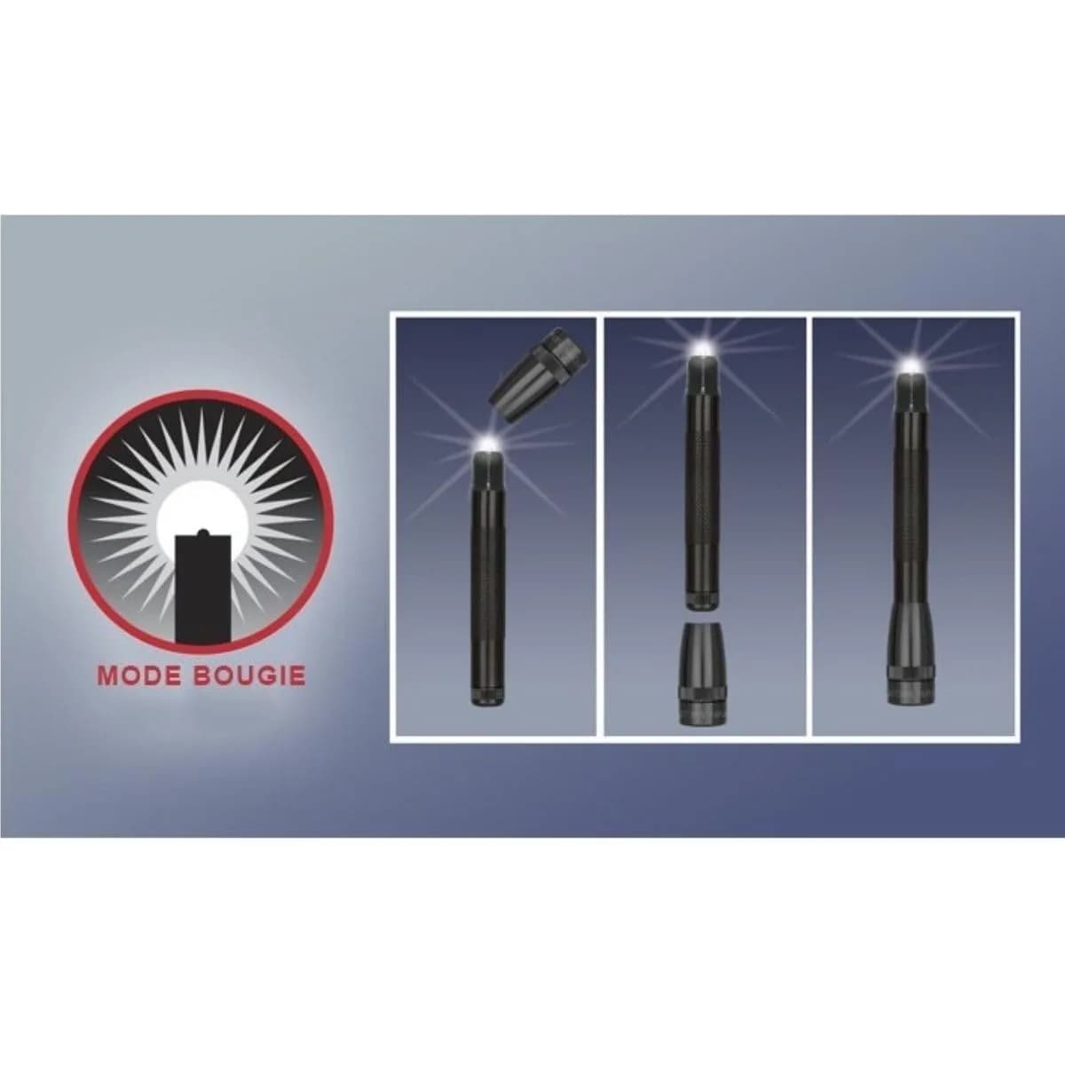 Maglite Mini PRO+ LED 2-Cell AA Flashlight with Holster, Black | 351 Lumens, 167.8mm (6.6 inches) - view 9