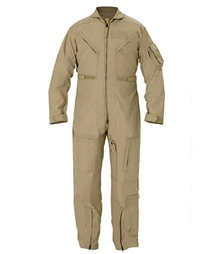 Propper Men's CWU 27/P Nomex Flight Suit, AF Tan, 36 Short | Flame-Resistant Military-Grade Coverall thumbnail 4