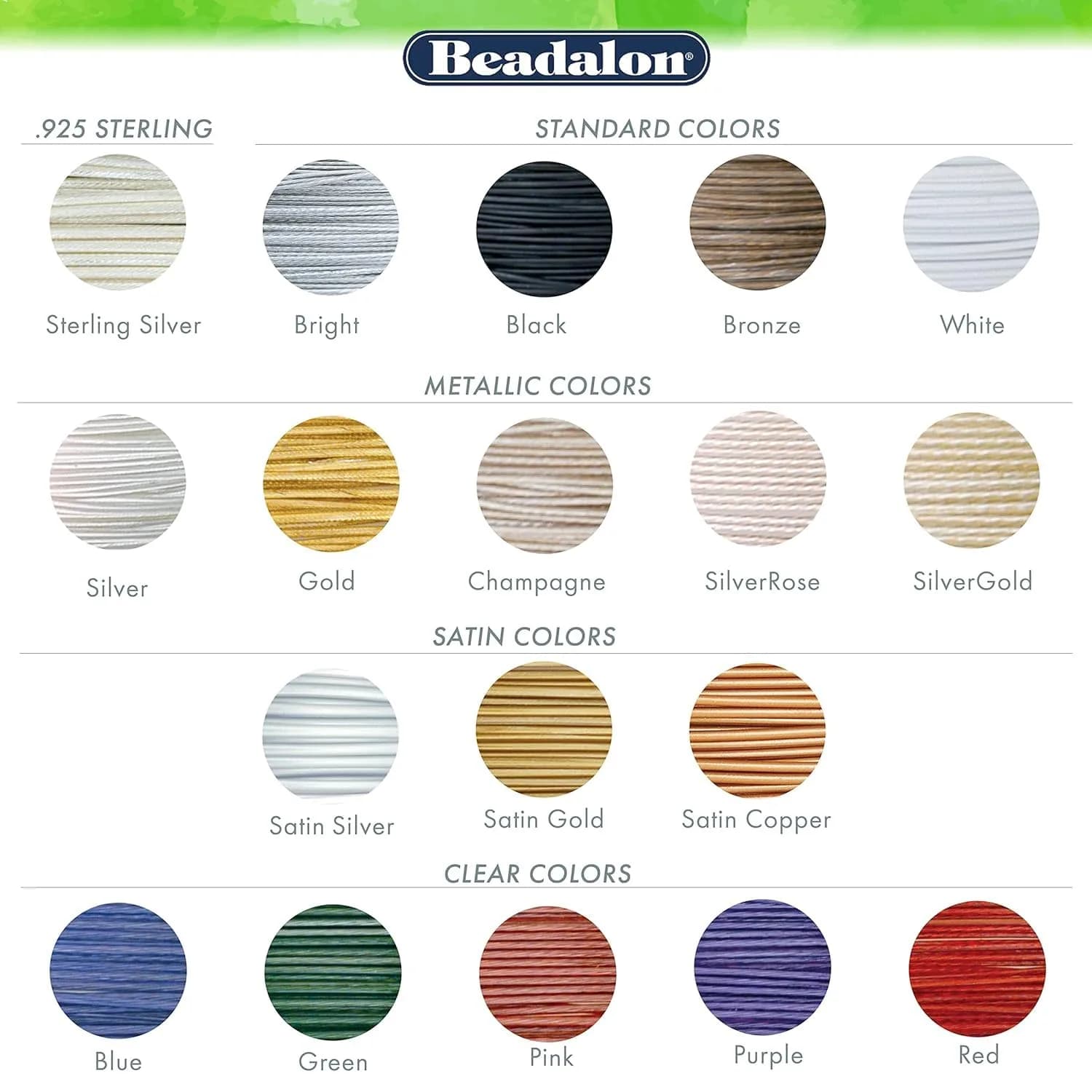 Beadalon 7-Strand Stainless Steel Beading Wire, 0.38 mm (0.015 in) - White | Durable & Flexible for Jewelry Making - view 4