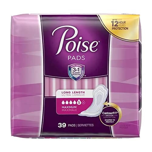 Poise Incontinence Pads Maximum Absorbency Long 156 Count (Pack of 4) | Trusted 3-in-1 Protection for Women thumbnail 8