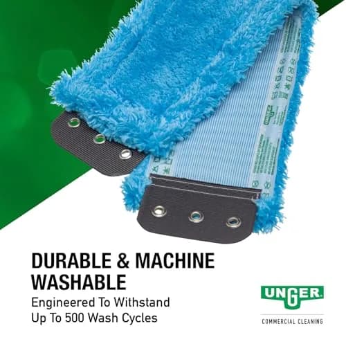 Unger SmartColor MicroMop 15.0 Blue 16" Microfiber Mop Pad | Heavy-Duty Cleaning for Grout Lines thumbnail 4