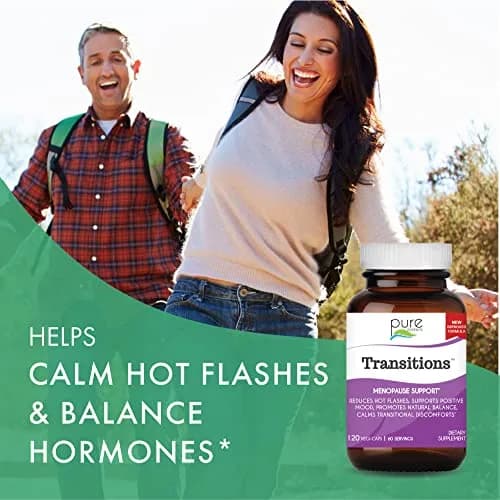 Pure Essence Labs Transitions Vitamins for Women 120 Capsules | Menopause Relief & Hormone Balance thumbnail 3