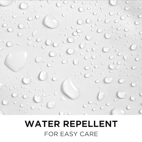 Hookless It’s A Snap! PEVA Shower Curtain Liner 54" x 70" | Water-Repellant, Easy Install, Frost White thumbnail 5