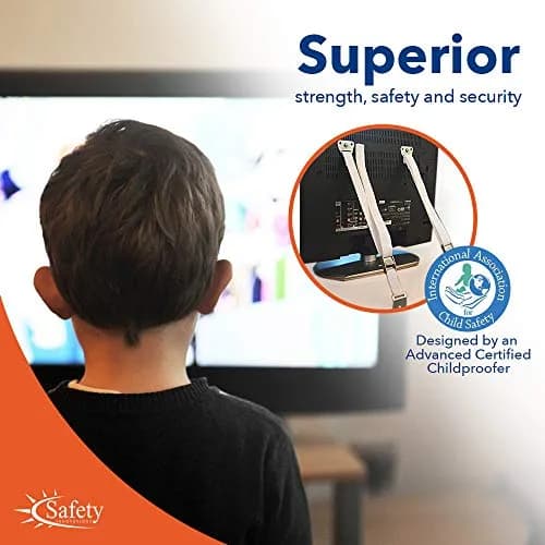Safety Innovations Heavy Duty TV and Furniture Straps 36 Inch | Anti Tip Furniture Anchors for Child Safety (en_US) thumbnail 2