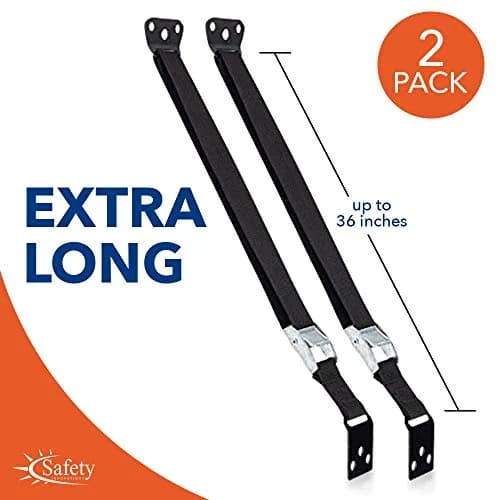 Safety Innovations Heavy Duty TV and Furniture Straps 36 Inch | Anti Tip Furniture Anchors for Child Safety (en_US) thumbnail 3