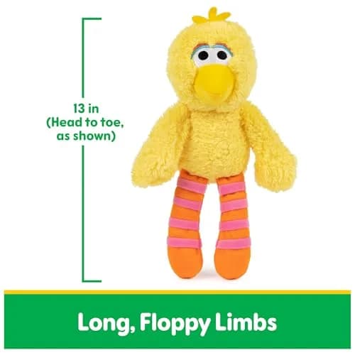 GUND Sesame Street Big Bird Take Along Buddy 13-Inch Plush Toy for Ages 1+ | Soft & Huggable thumbnail 3