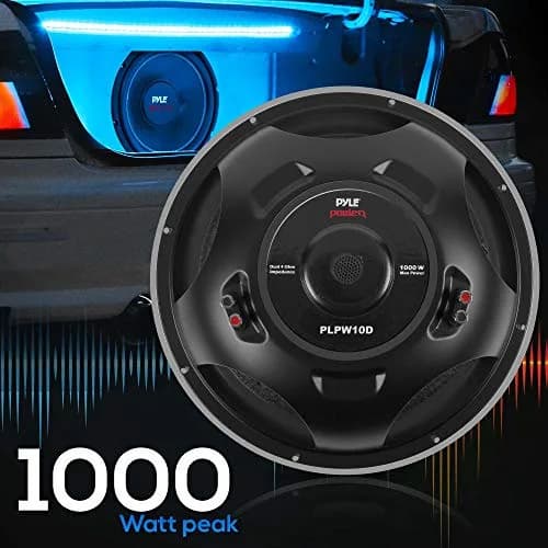 Pyle 10" Car Audio Subwoofer 1000 Watt | High Power Bass & 4 Ohm Impedance thumbnail 2