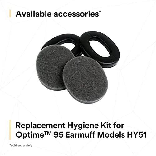 3M PELTOR Optime 95 Folding Earmuffs, Beige/Black | 21 dB NRR, Over-the-Head, Stainless Steel Headband thumbnail 7