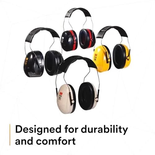 3M PELTOR Optime 95 Folding Earmuffs, Beige/Black | 21 dB NRR, Over-the-Head, Stainless Steel Headband thumbnail 9