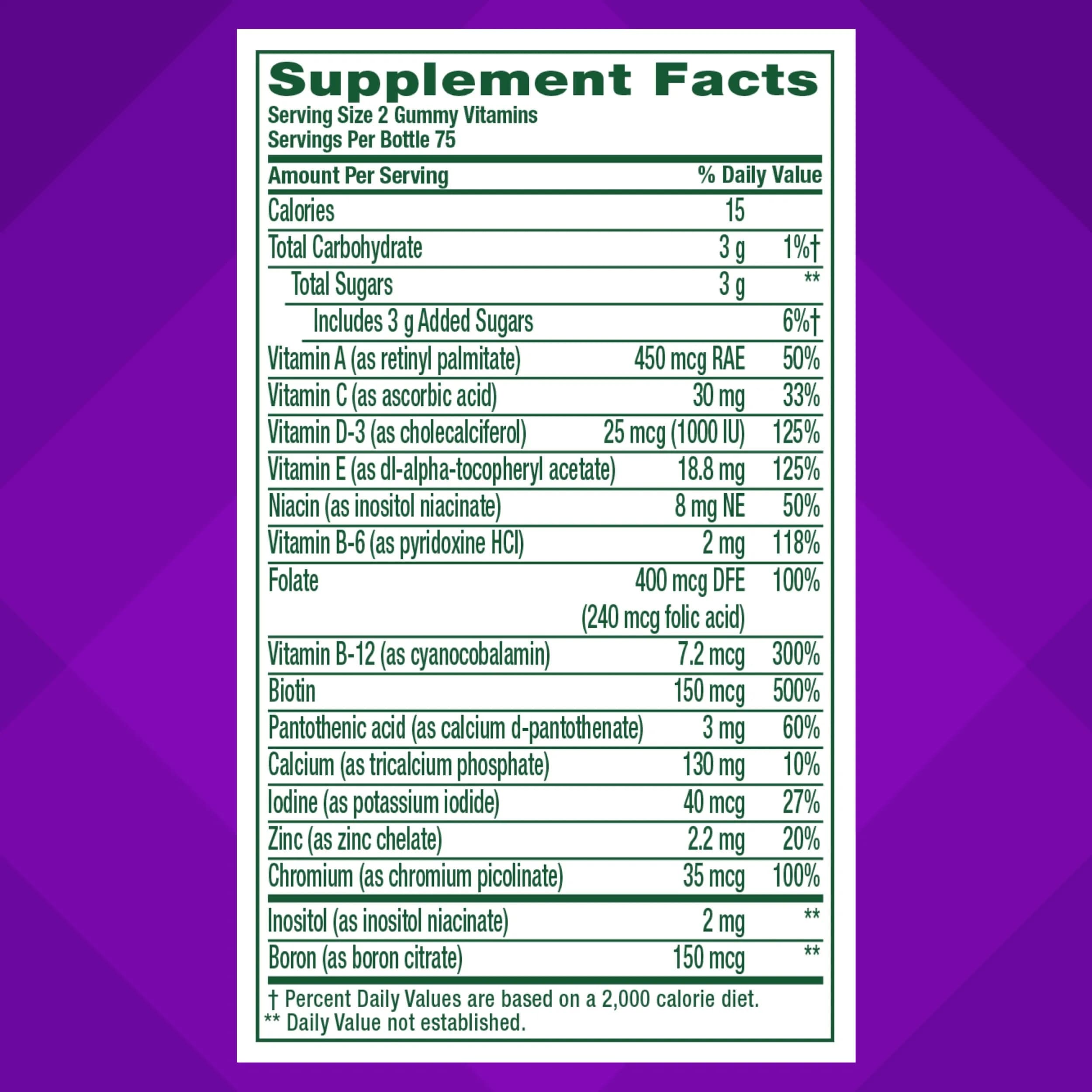 Vitafusion Women's Multivitamin Gummy Berry Flavor | Gluten and Dairy Free Supplement - view 4