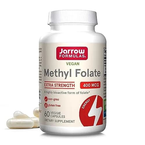 Jarrow Formulas Methyl Folate 400 mcg | Supports Cardiovascular & Neurologic Health (70-120 chars) thumbnail 1