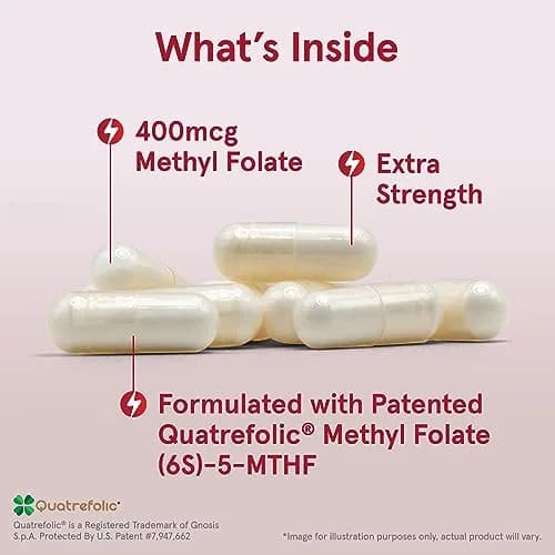 Jarrow Formulas Methyl Folate 400 mcg | Supports Cardiovascular & Neurologic Health (70-120 chars) thumbnail 3