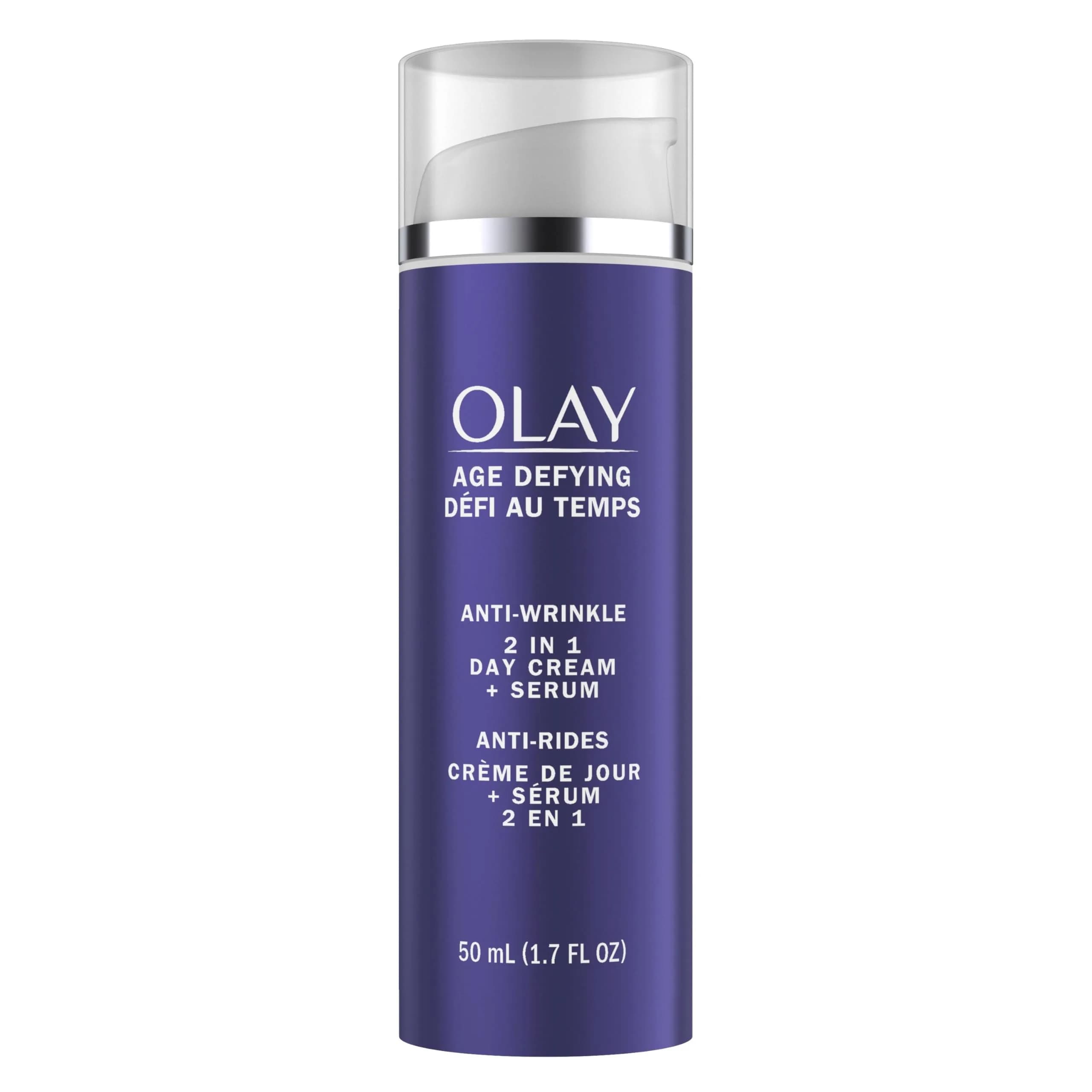 Olay Age Defying 2-in-1 Day Cream Plus Serum with Aloe Vera 50ml (1.7 Fl Oz) | Reduces Fine Lines & Firms Skin - view 3
