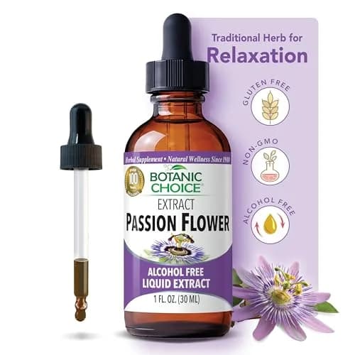 Botanic Choice Passion Flower Liquid Extract, Classic Calming Herb | Alcohol-Free, 1 Fl Oz thumbnail 1