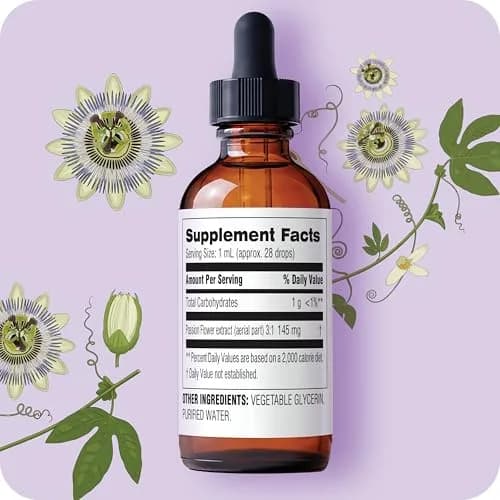 Botanic Choice Passion Flower Liquid Extract, Classic Calming Herb | Alcohol-Free, 1 Fl Oz thumbnail 4