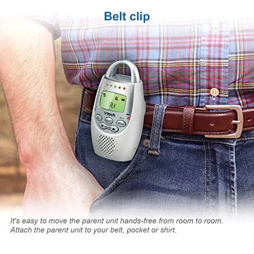 VTech Digital Audio Baby Monitor with 1,000 ft Range | Clear Sound & Night Light thumbnail 4