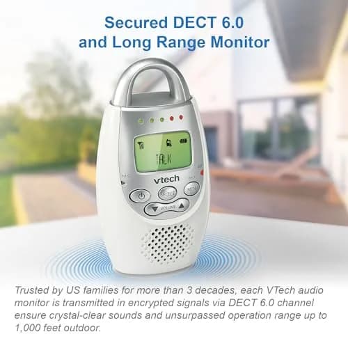 VTech Digital Audio Baby Monitor with 1,000 ft Range | Clear Sound & Night Light thumbnail 5