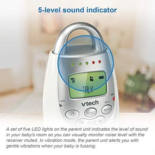 VTech Digital Audio Baby Monitor with 1,000 ft Range | Clear Sound & Night Light thumbnail 2