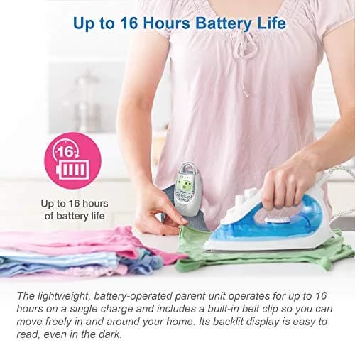 VTech Digital Audio Baby Monitor with 1,000 ft Range | Clear Sound & Night Light thumbnail 3