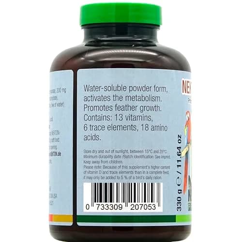 Nekton Biotin Bird Feathering Supplement 330g (11.64oz) | Promotes Healthy Plumage thumbnail 4