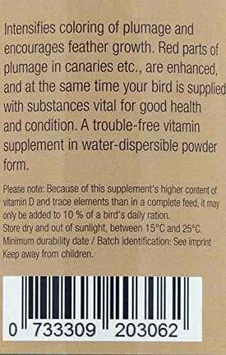 Nekton R Enhances Red Color in Birds, 700g | Deepens feather hues with vitamins & amino acids thumbnail 4
