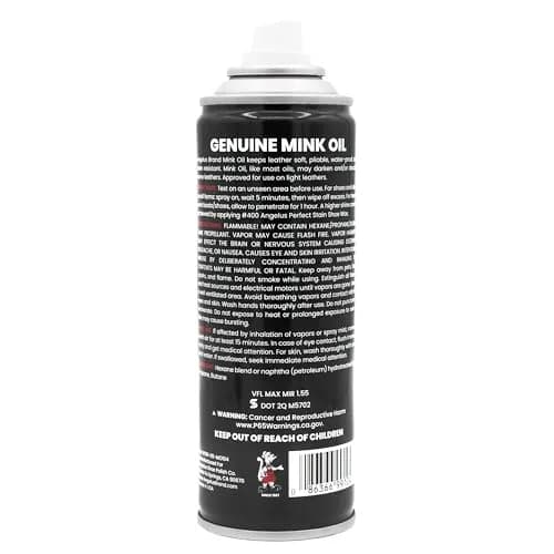 Angelus Mink Oil Conditioner Spray 156g (5.5 oz) | Premium Leather Care for Shoes, Boots, and Saddles thumbnail 6