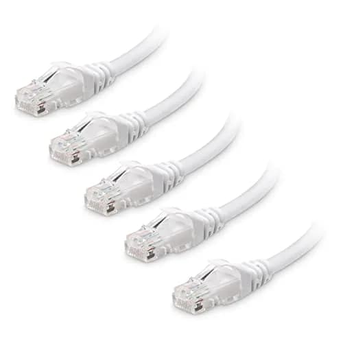 Cable Matters 3 ft White Cat 6 Ethernet Cable | 10Gbps Snagless Network Patch thumbnail 1