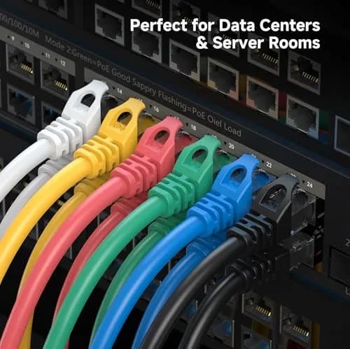 Cable Matters 3 ft White Cat 6 Ethernet Cable | 10Gbps Snagless Network Patch thumbnail 8