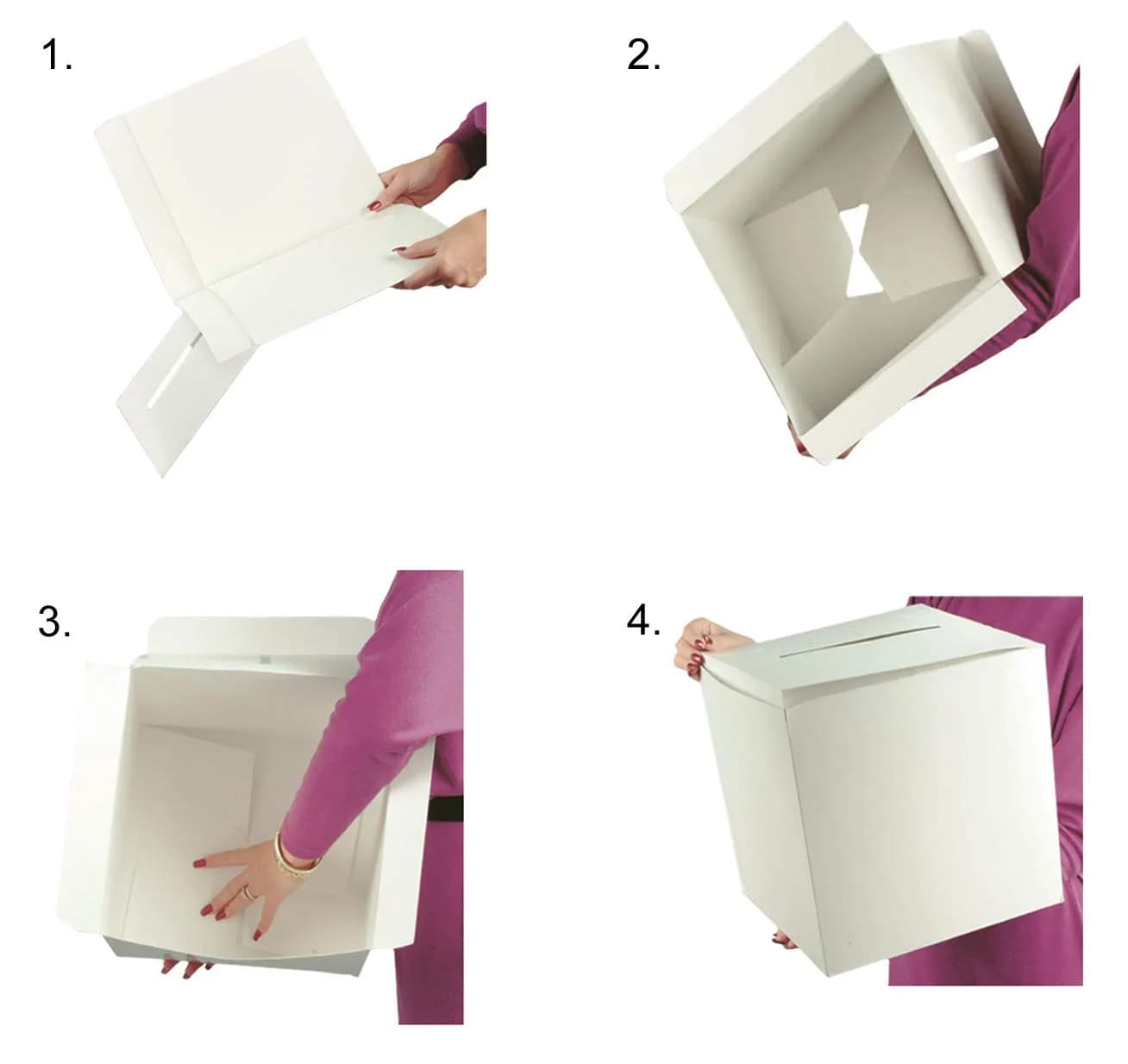 Beistle White All-Purpose Receiving Box 30.48cm x 30.48cm (12" x 12") | Card Collection Box for Events - view 5
