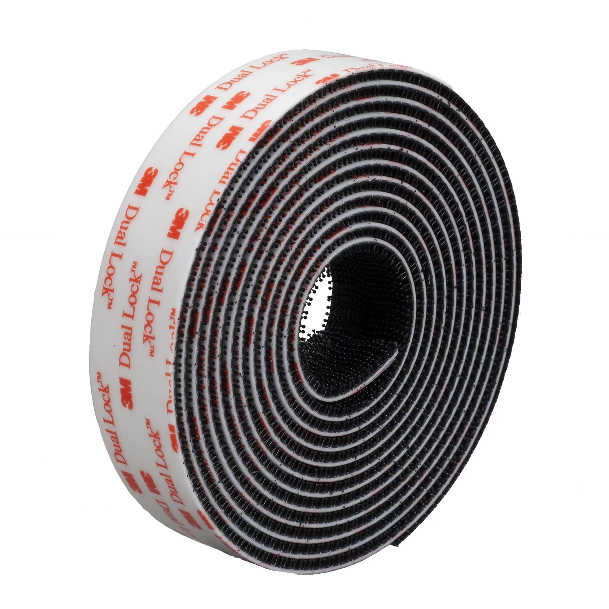 3M Dual Lock Reclosable Fasteners Heavy Duty Industrial Use Black TB3550 1" x 10 ft | Super strength, reusable, indoor/outdoor — Black