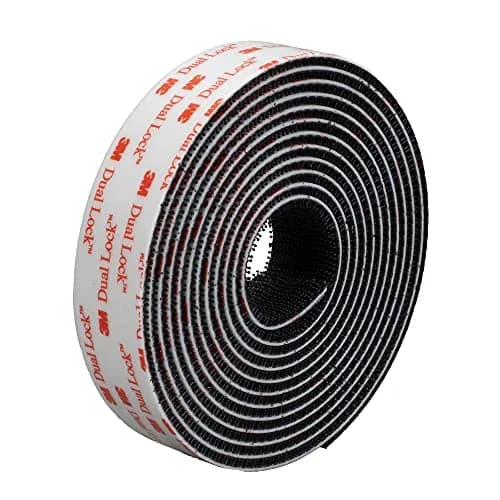 3M Dual Lock Reclosable Fasteners Heavy Duty Industrial Use Black TB3550 1" x 10 ft | Super strength, reusable, indoor/outdoor thumbnail 1