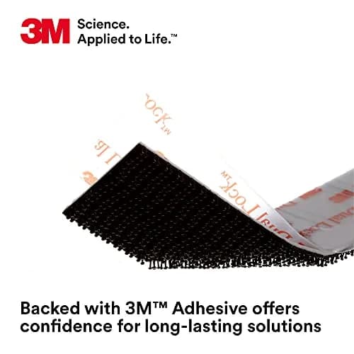 3M Dual Lock Reclosable Fasteners Heavy Duty Industrial Use Black TB3550 1" x 10 ft | Super strength, reusable, indoor/outdoor thumbnail 4
