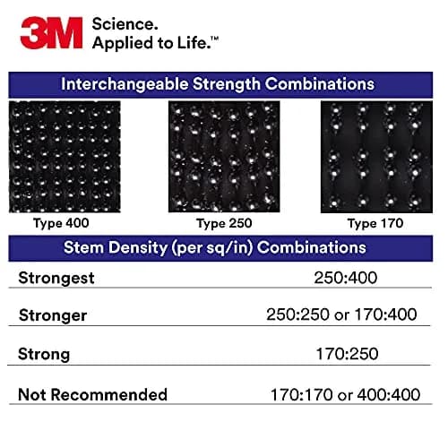 3M Dual Lock Reclosable Fasteners Heavy Duty Industrial Use Black TB3550 1" x 10 ft | Super strength, reusable, indoor/outdoor thumbnail 5
